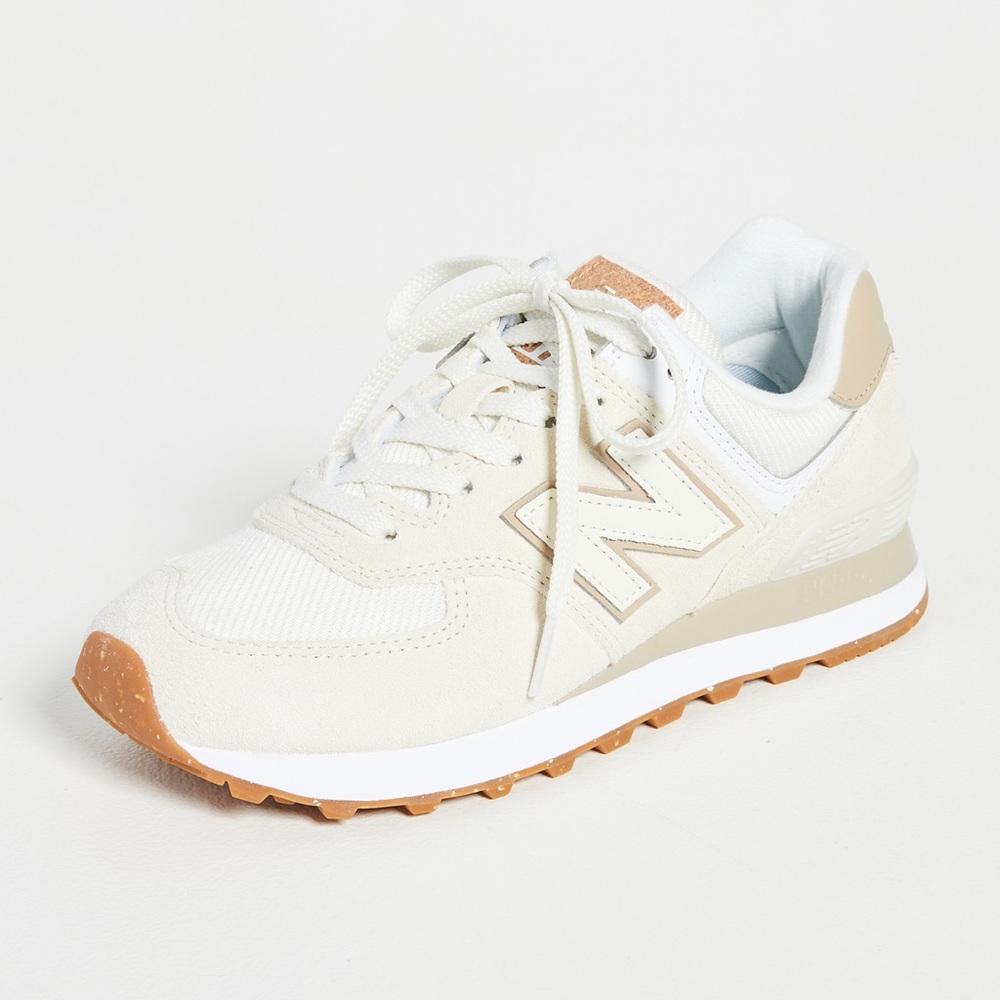 New Balance 574 Classic Sneakers, Angora/Incense, size 10